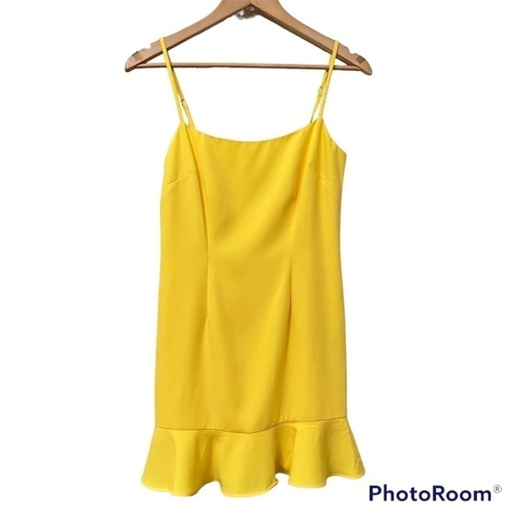 NWT Lovers + Friends Teddy Mini Dress in Lemon - Picture 3 of 10
